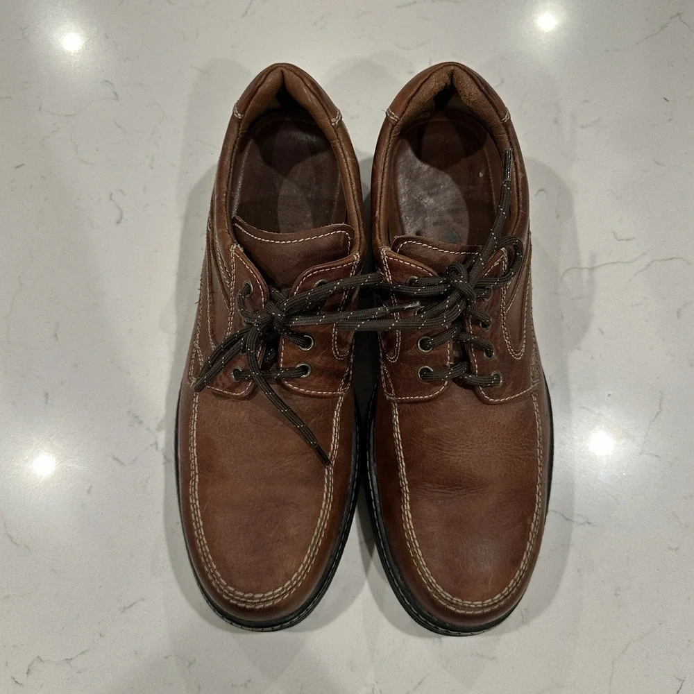 Johnston & Murphy XC4 Waterproof Brown Leather Oxford Shoes 10.5M 25-1074